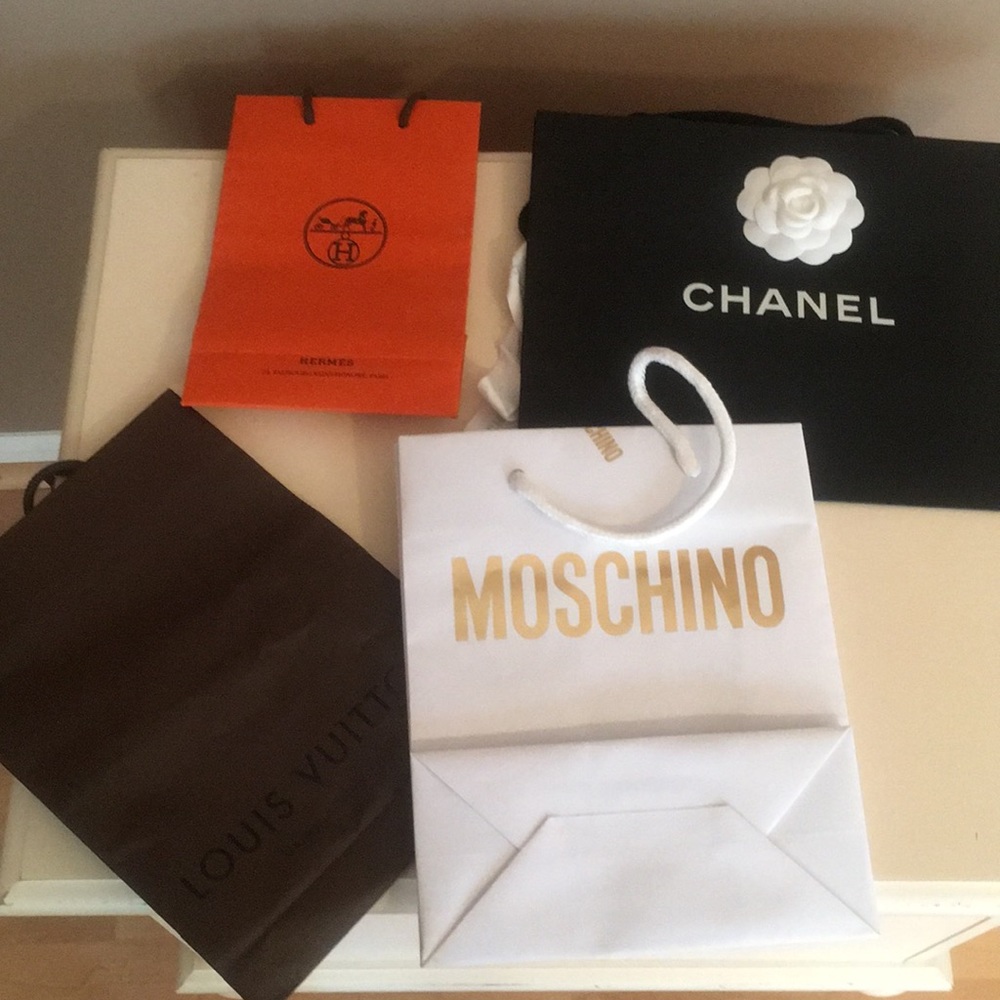 Lot of small shopping bags